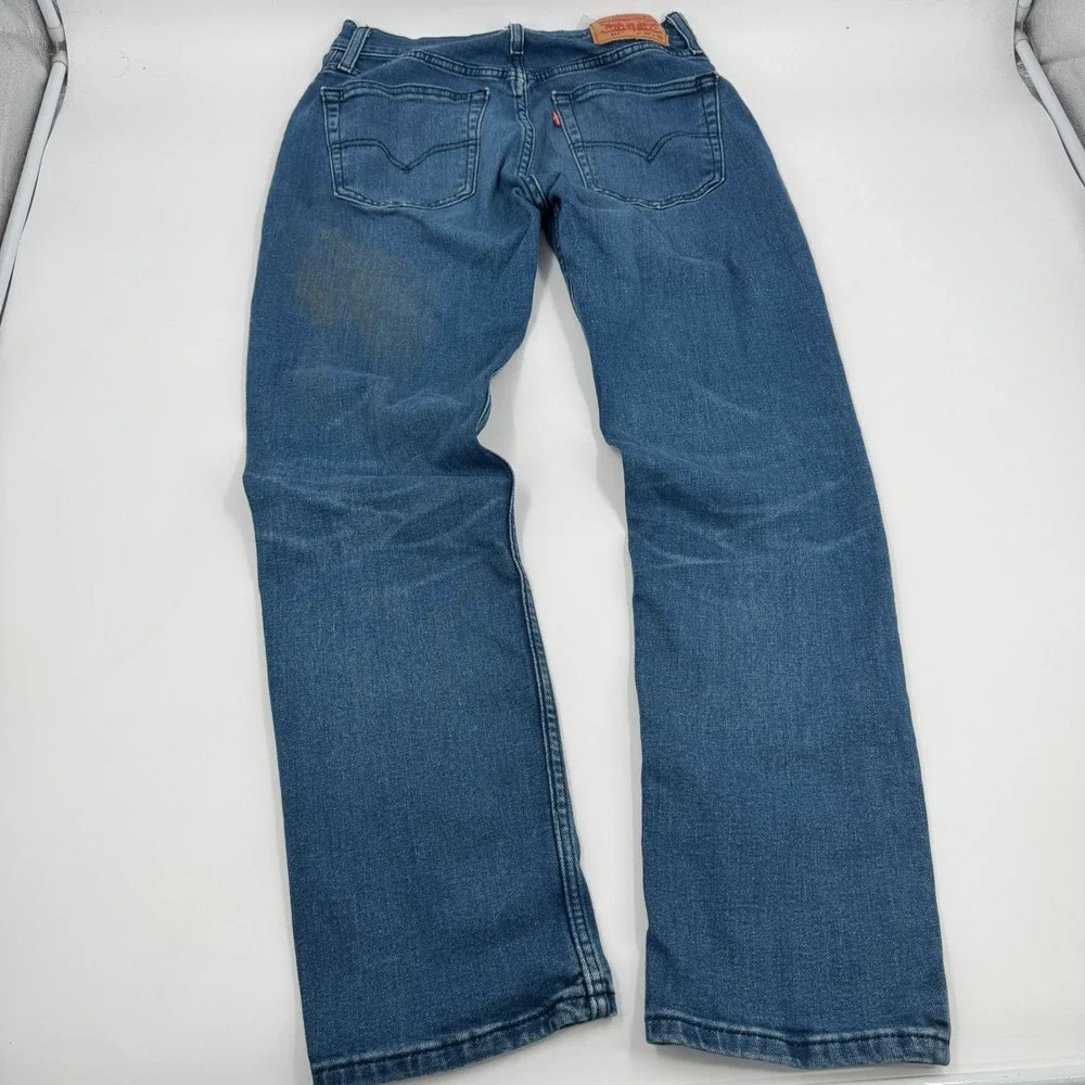 Levi's 514 Straight Fit Jeans Mens 30x32 Blue Medium Wash‎ Denim 00514-1285